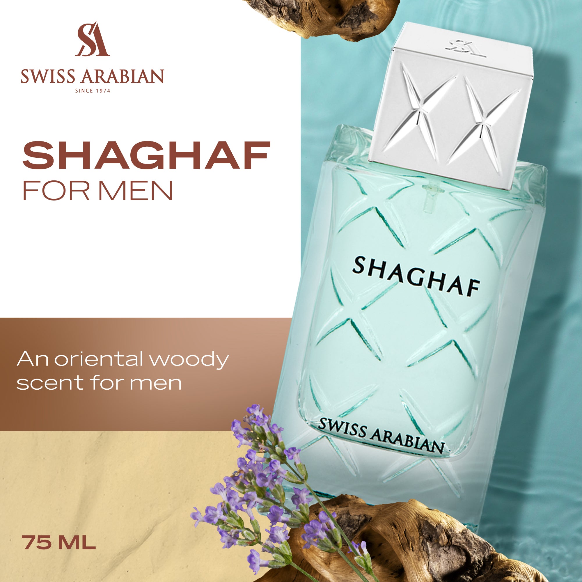 Shaghaf EDP 75ML Oriental Woody Fragrance for Men – Swiss