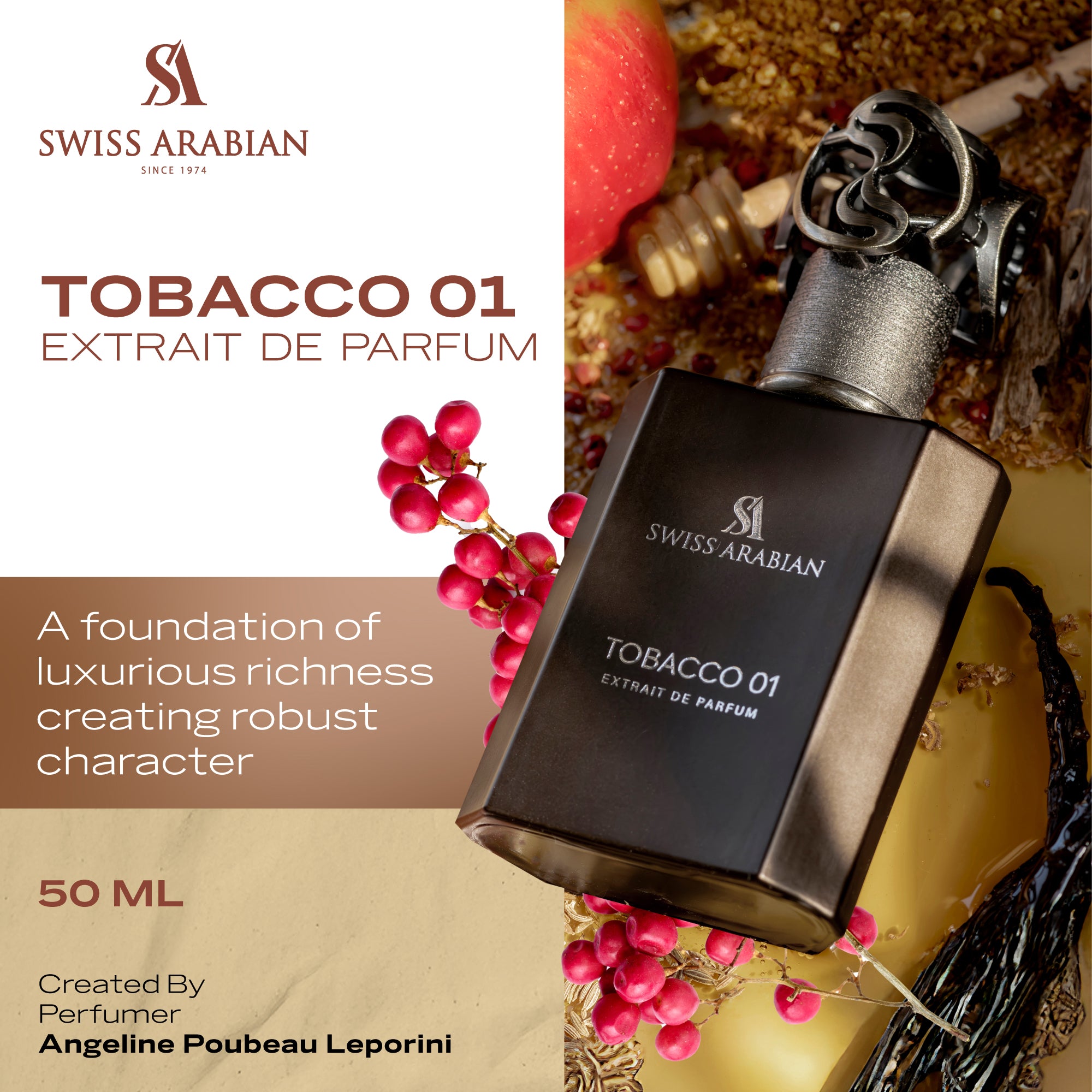 perfume tobacco notes Tobacco 01 – Sweet Spicy Oriental Extrait de Parfum – Swiss Arabian UAE perfume tobacco notes Tobacco 01 – Sweet Spicy Oriental Extrait de Parfum – Swiss Arabian UAE