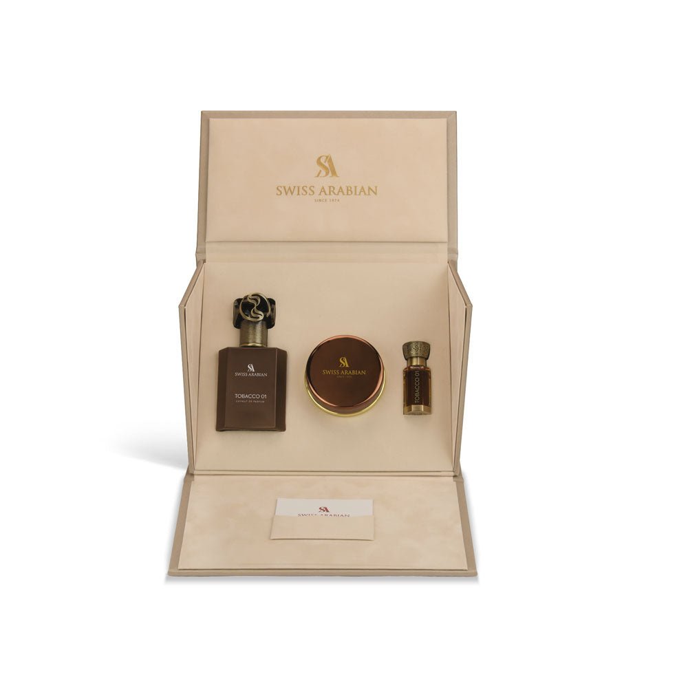 tobacco 01 swiss arabian price Cologne for Men The fragrance opens with a vibrant blend of plum TOBACCO 01 - GIFT SET